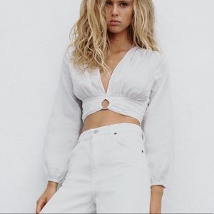 NWT Zara Cropped Top